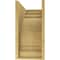 Ekena Millwork 10"W x 20"D x 20"H Classic Hughes Rough Cedar Woodgrain TimberThane Corbel, Primed Tan CORUR10X20X20HUGRCPR - alternate 4